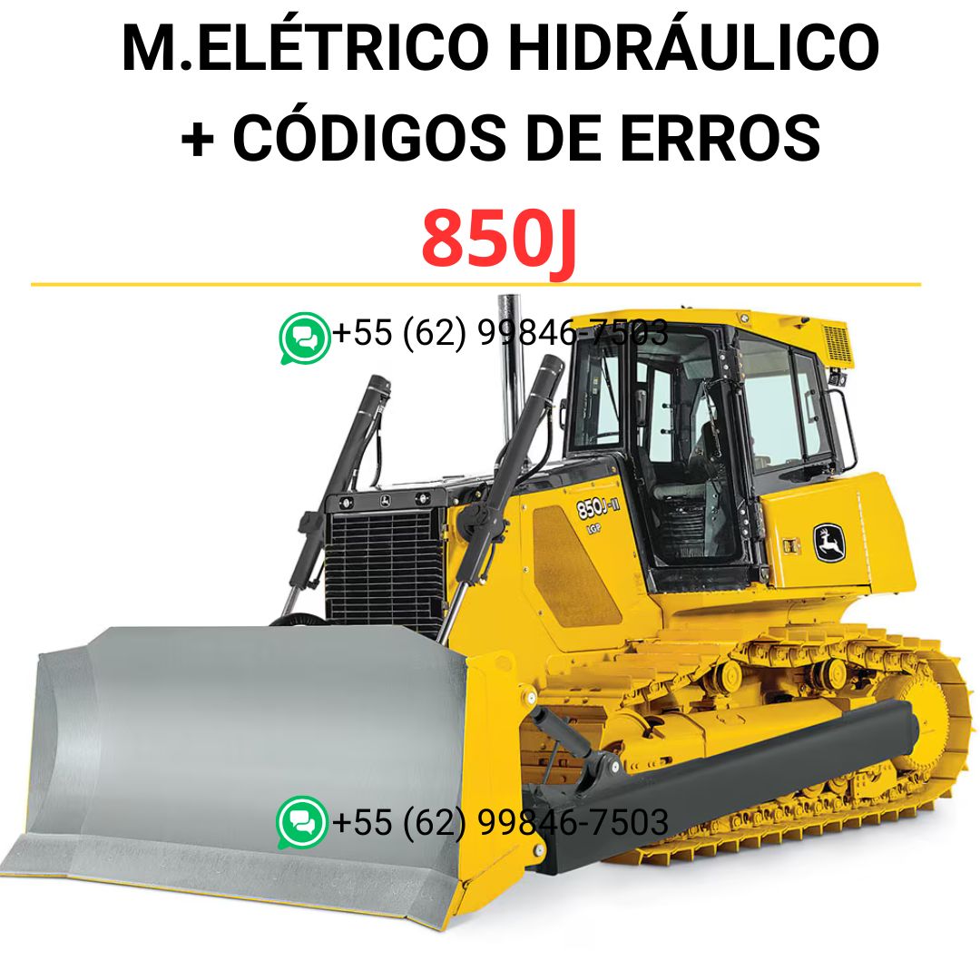 850J Manual Diagramas Eletrico Hidraulico Dignosticos + Codigos de Erros