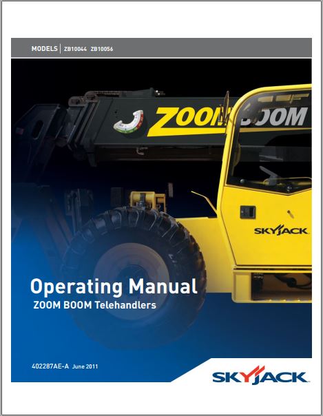 MANUAL DE OPERAÇÃO PDF MANIPULADOR ZB 10044 ZB 10056 - SKYJACK
