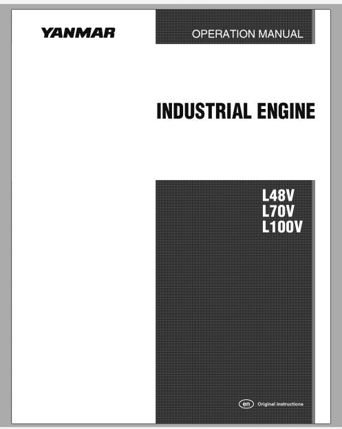 MANUAL DE OPERAÇÃO PDF MOTORES INDUSTRIAIS L48V L70V L100V - YANMAR