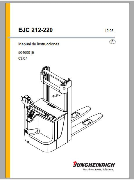 MANUAL DE OPERAÇÃO PDF PALETE EJC 212-220 - JUNGHEINRICH