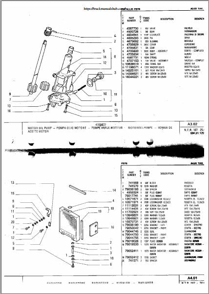 CATALOGO DE PEÇAS PDF RETROESCAVADEIRA FB7B - FIATALLIS