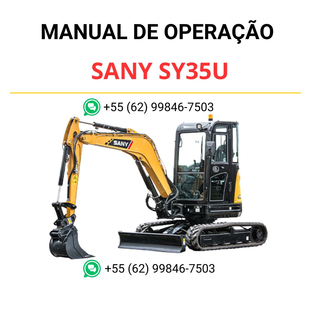 MANUAL DE OPERAÇÃO SANY SY35U EXCAVATOR