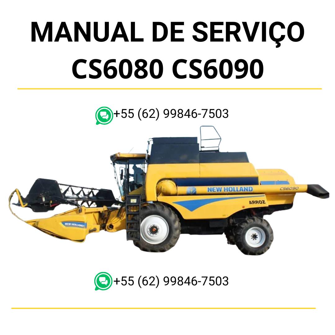 Manual de Servico Oficina Colheitadeira CS6080 CS6090 PDF Reparo Completo