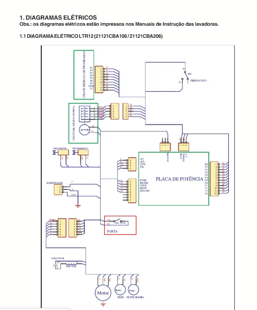 Diagramas Elétricos Lavadora Ltr10 Ltr12 Lts12 Ls12q -
