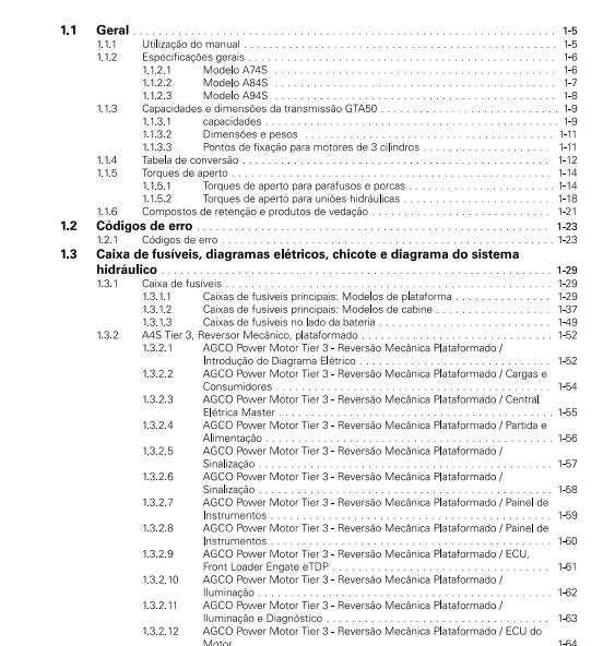 Manual De Serviço Valtra - A4s - A74s, A84s, A94s - 2019