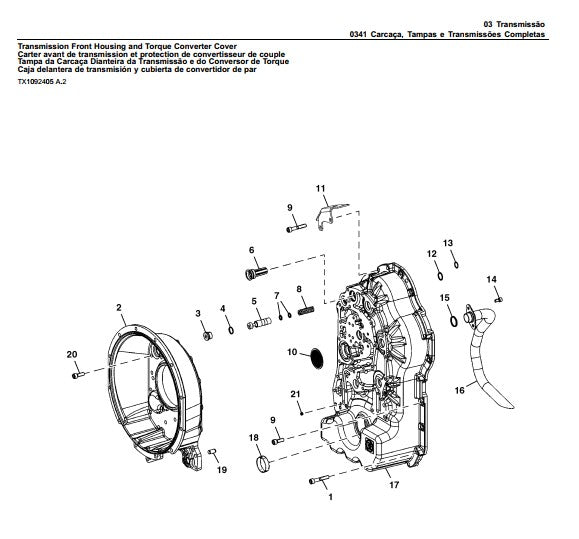 Catálogo De Peças John Deere 310k Retroescavadeira