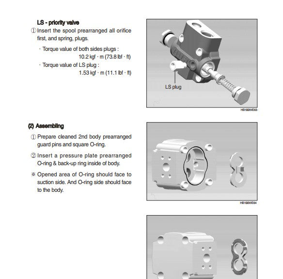 Manual De Serviço HYUNDAI - HB90\HB100 - Retroescavadeira