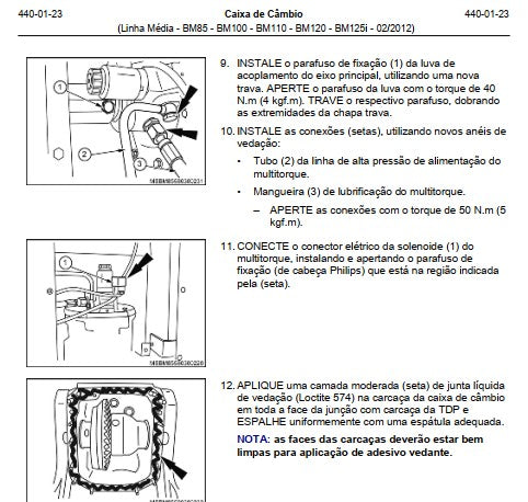 Manual Serviço Oficina Tratores Valtra Bm 85 100 110 120 125