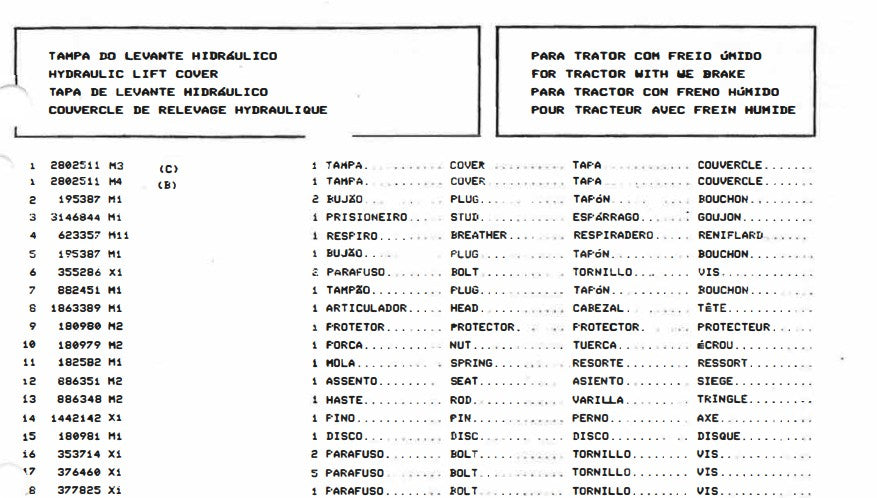 CATALOGO DE PEÇAS TRATOR MASSEY FERGUSON - MF235