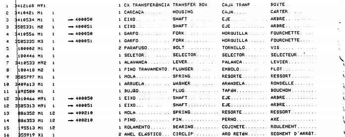 Catalogo De Peças MASSEY FERGUSON - MF 265 - Trator