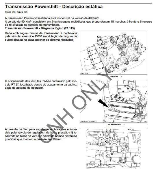 Manual Serviço Case Puma 205 - 225 - Tratores