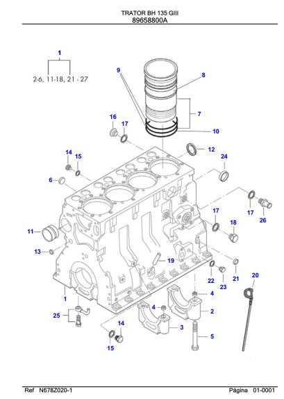 Catálogo De Peças Valtra - BH 135 GIII - Trator