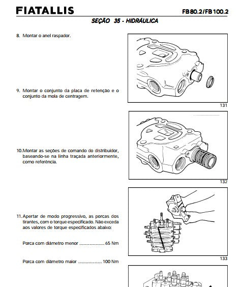 Manual Serviço Retroescavadeira Fiatallis Fb80.2 E Fb100.2