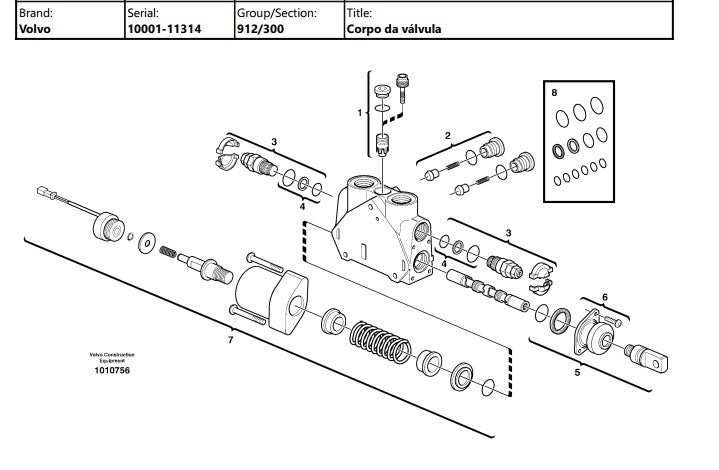 Catalogo De Pecas Retroescavadeiras Volvo - Bl60 - Pt-br
