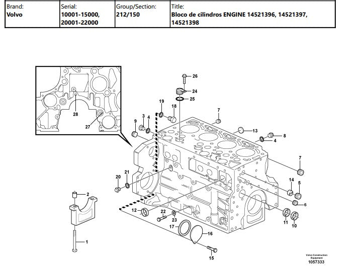 Catalogo De Pecas Escavadeiras Volvo - Ec140b Lc - Pt-br