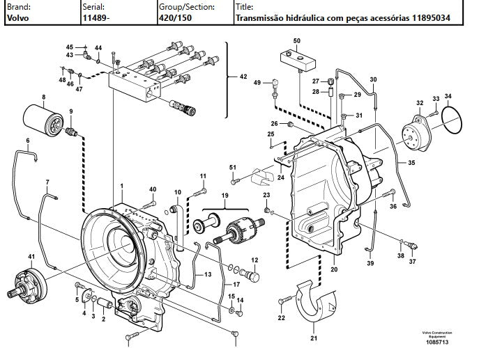 Catalogo De Pecas Retroescavadeiras Volvo - Bl70 - Pt-br