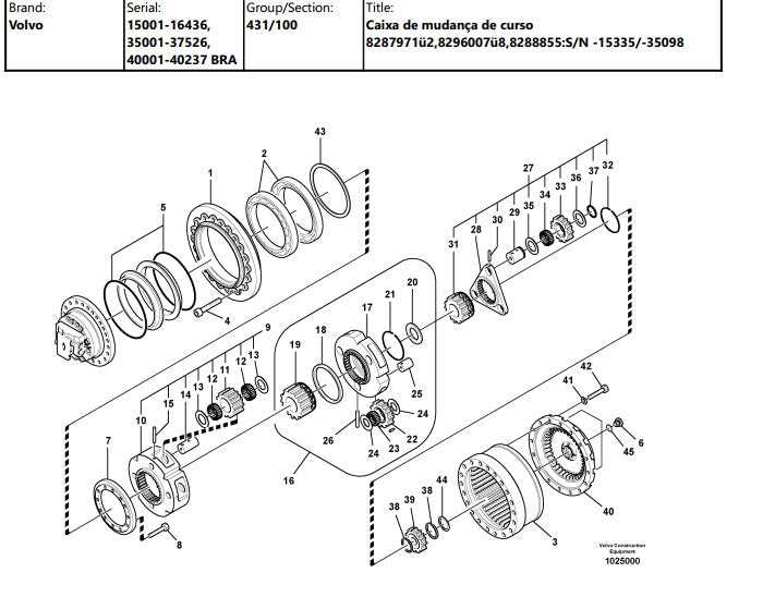 Catalogo De Pecas Escavadeiras Volvo - Ec240b Lc - Pt-br