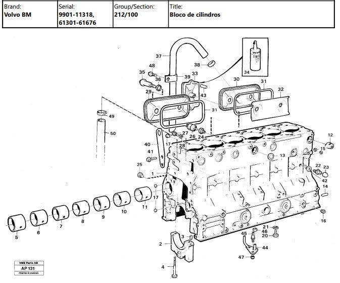 Catalogo De Pecas Pa Carregadeira Volvo - L120c - Bm - (em P
