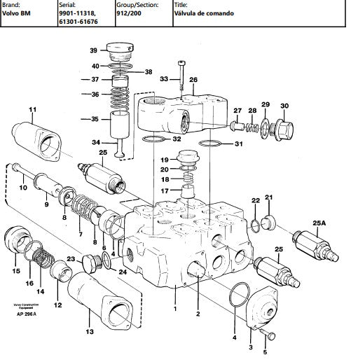 Catalogo De Pecas Pa Carregadeira Volvo - L120c - Bm - (em P