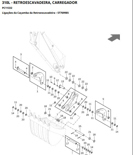 CATALOGO DE PEÇAS JOHN DEERE - 310L - RETROESCAVADEIRA
