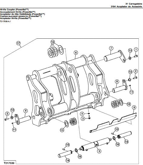 Catálogo De Peças John Deere 624k Carregadeira
