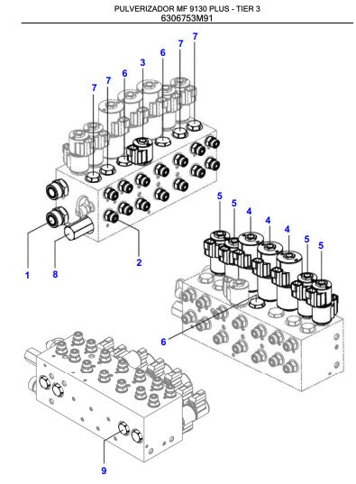 CATÁLOGO DE PEÇAS MASSEY FERGUSON - MF 9130 PLUS - TIER 3-PULVERIZADOR