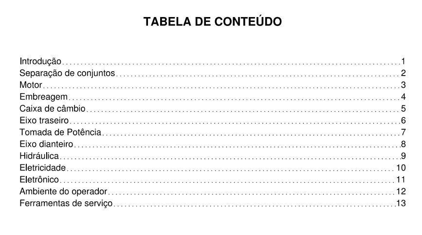 MANUAL DE SERVIÇO MASSEY FERGUSON - MF4707, 4708, 4709 -2018
