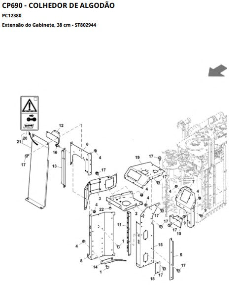 CATALOGO DE PEÇAS COLHEDORA DE ALGODÃO CP690 JOHN DEERE