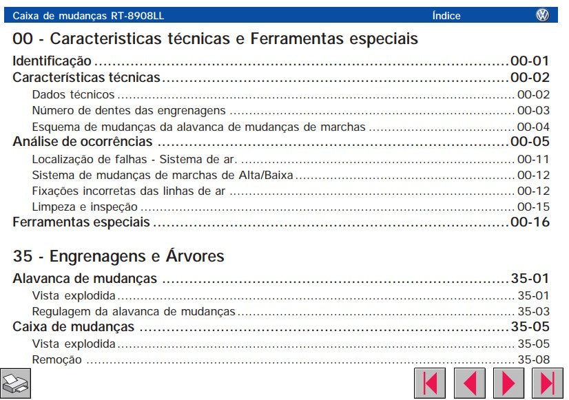 Manual De Serviço Montagem Caixa De Cambio Rt 8908 - Eaton