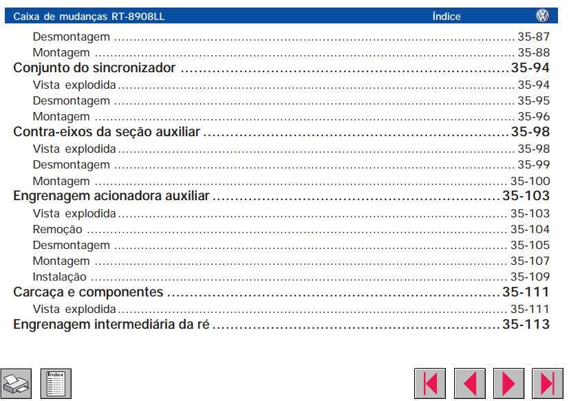 Manual De Serviço Montagem Caixa De Cambio Rt 8908 - Eaton