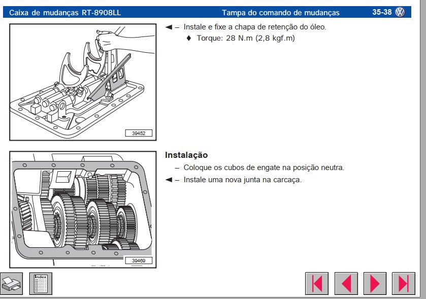 Manual De Serviço Montagem Caixa De Cambio Rt 8908 - Eaton