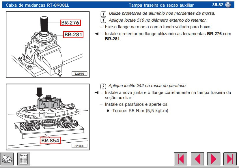 Manual De Serviço Montagem Caixa De Cambio Rt 8908 - Eaton