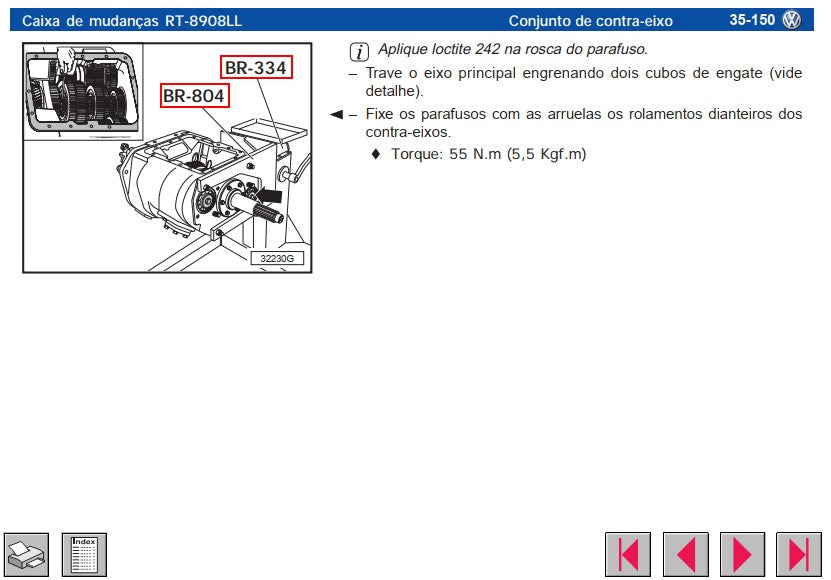 Manual De Serviço Montagem Caixa De Cambio Rt 8908 - Eaton
