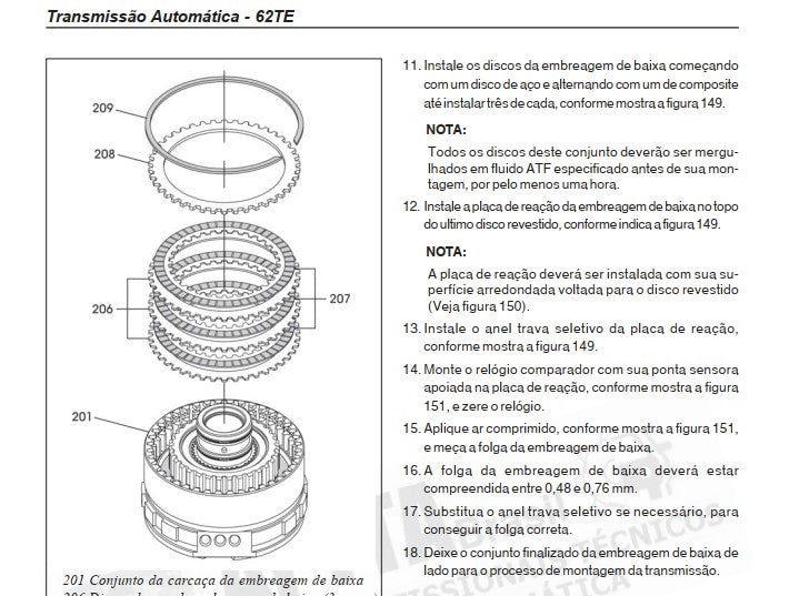 Manual Câmbio Automático 62te - Journey - Freemont