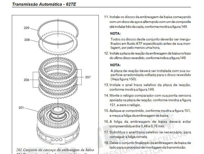 Manual Câmbio Automático 62te - Journey - Freemont