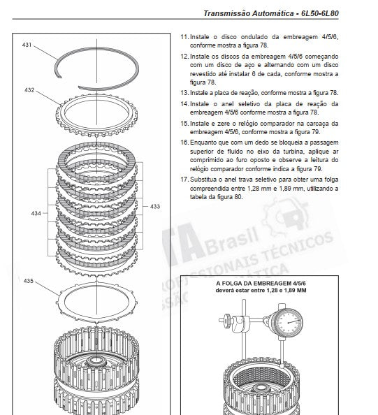 Manual De Reparo Câmbio Automático 6l50 6l80 Nova Gm S10