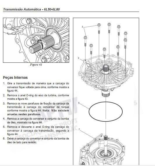 Manual De Reparo Câmbio Automático 6l50 6l80 Nova Gm S10