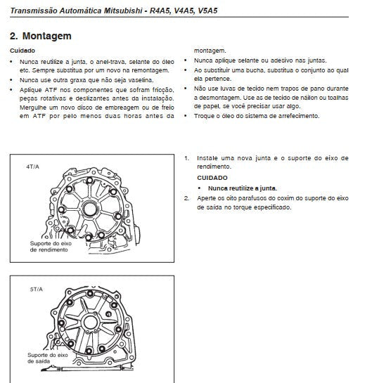 Manual Câmbio Automático V4a51