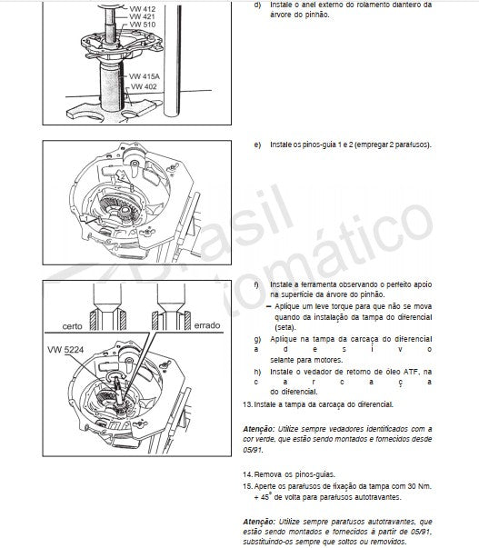Manual Câmbio Automático 010 Vw Santana - Quantum