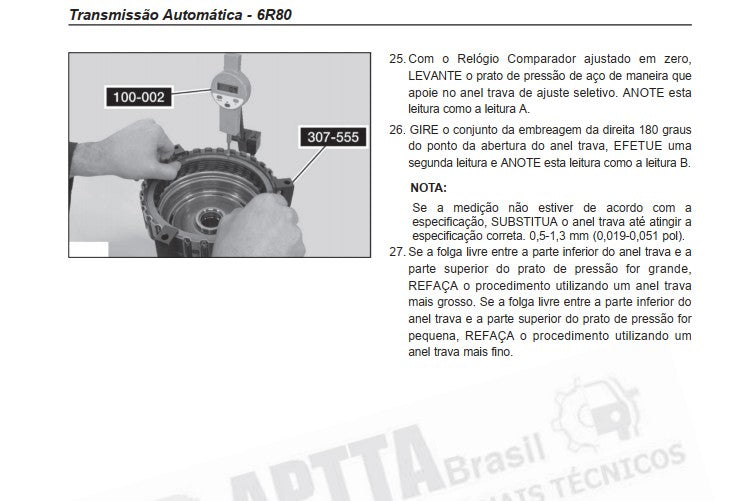 Manual Câmbio Automático - Ford 6r80 - Ranger - Em Portugu