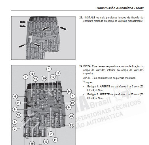 Manual Câmbio Automático - Ford 6r80 - Ranger - Em Portugu