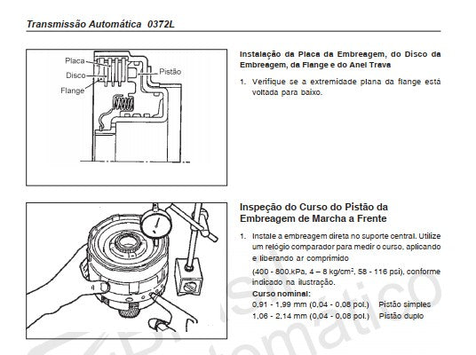 Manual Reparação Câmbio 0372l Mitsubishi L200 Pajero