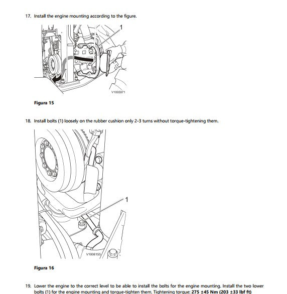 manual técnico Volvo L110E pá carregadeira - página interna sobre cabine e instrumentos