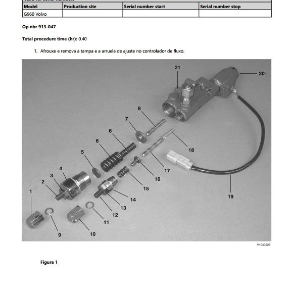 manual de reparo Volvo G960 motoniveladora - documentação do eixo articulado