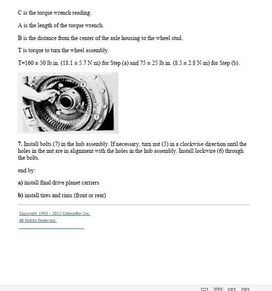 Manual de Serviço CATERPILLAR - 966C - Carregadeira De Rodas (Inglês) PDF
