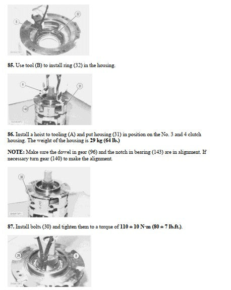 Manual de Serviço CATERPILLAR - 966C - Carregadeira De Rodas (Inglês) PDF