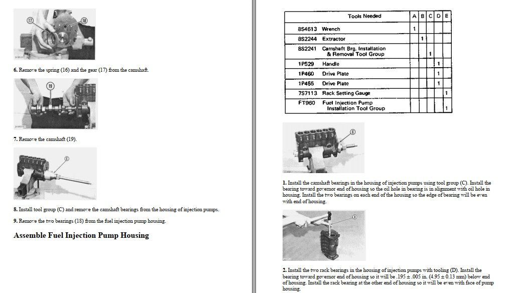 Manual de Serviço CATERPILLAR - D6C - Trator De Esteira (Inglês) PDF