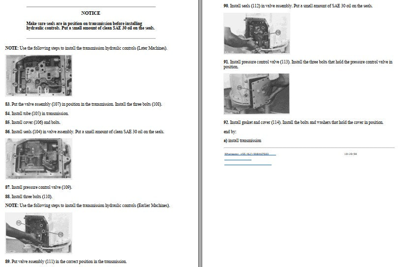 Manual de Serviço CATERPILLAR - D6C - Trator De Esteira (Inglês) PDF