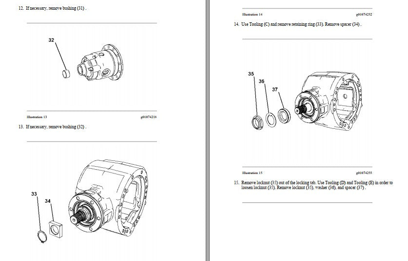 Manual de Serviço CATERPILLAR - CP-533E - Rolo Compactador Vibratório (Inglês) PDF