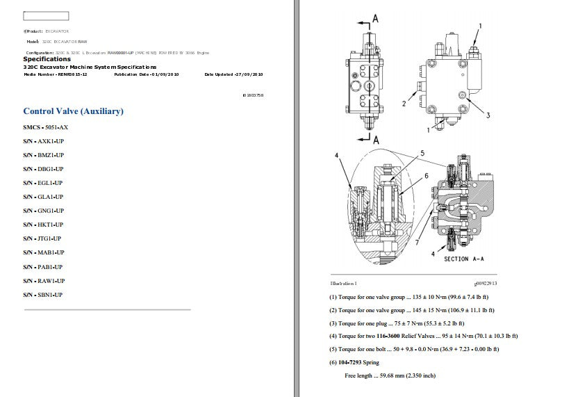 Manual de Serviço CATERPILLAR - 320C - Escavadora (Inglês) PDF